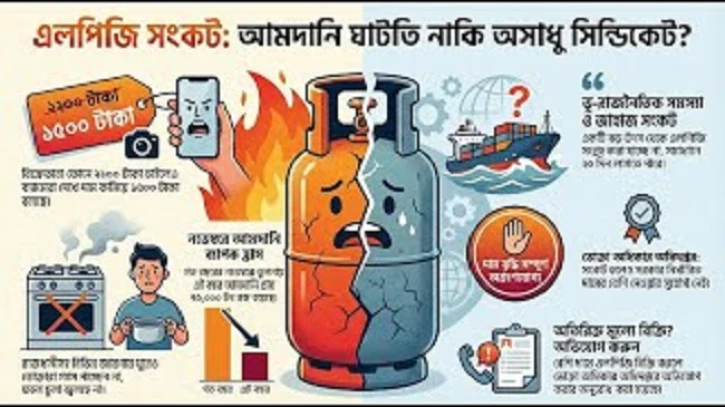দ্বিগুণ দামে এলপিজি বিক্রি: আমদানি সংকট নাকি সিন্ডিকেট চক্র?